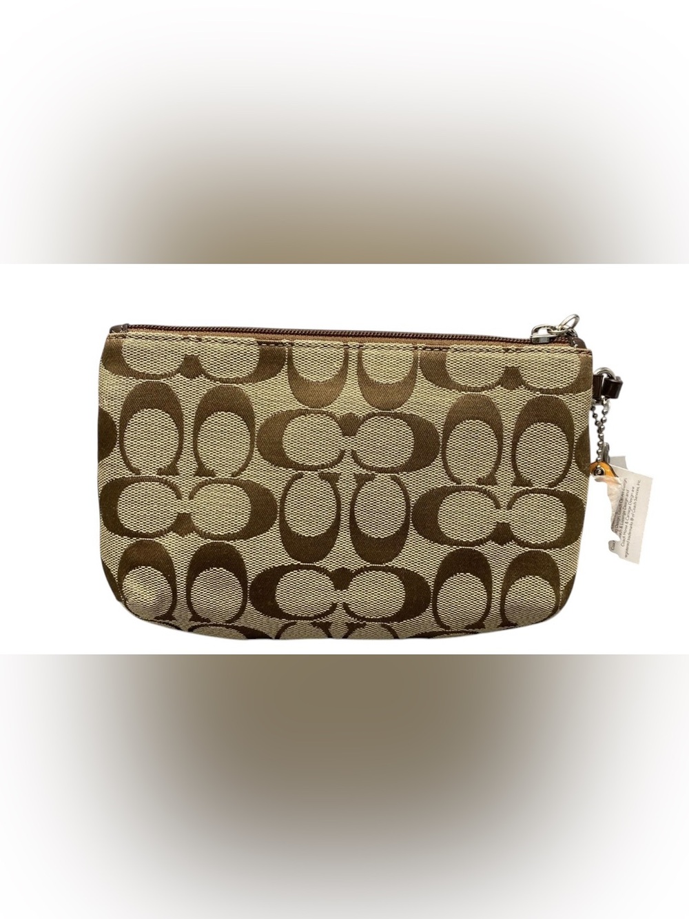 Coach Park Signature Medium Wristlet – Brown/Khaki Monogram – NWT - Picture 9 of 11
